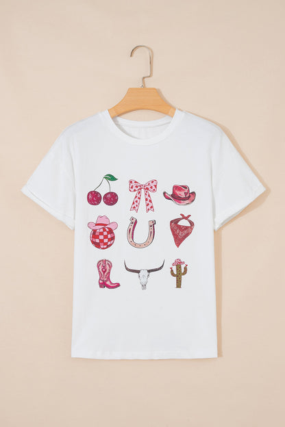 Western Coquette Cowgirl Short Sleeve Tee