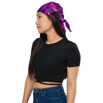 Pink and Purple Chromatic Melt Rave Bandana